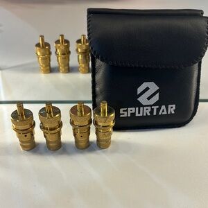 Spurtar Gold Valve Stem Caps Set